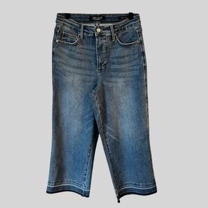 Judy Blue Wide Leg Cropped Jeans